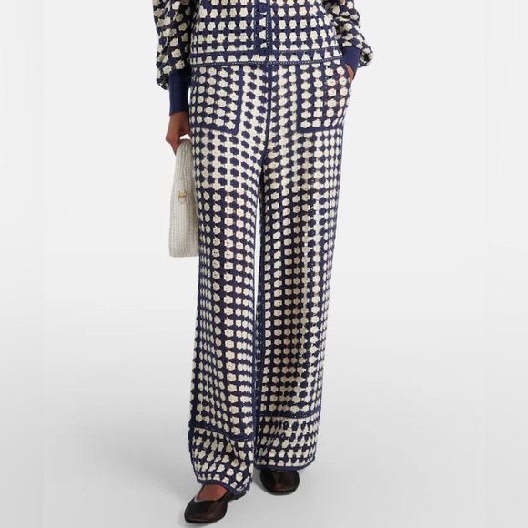 FARM RIO
Crochet cotton-blend wide-leg pants NWT Size L - Picture 1 of 13